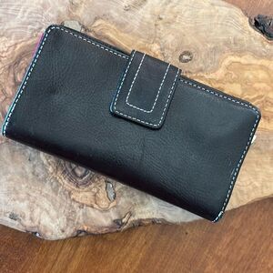 New With Tag, Fossil Black Checkbook Wallet
